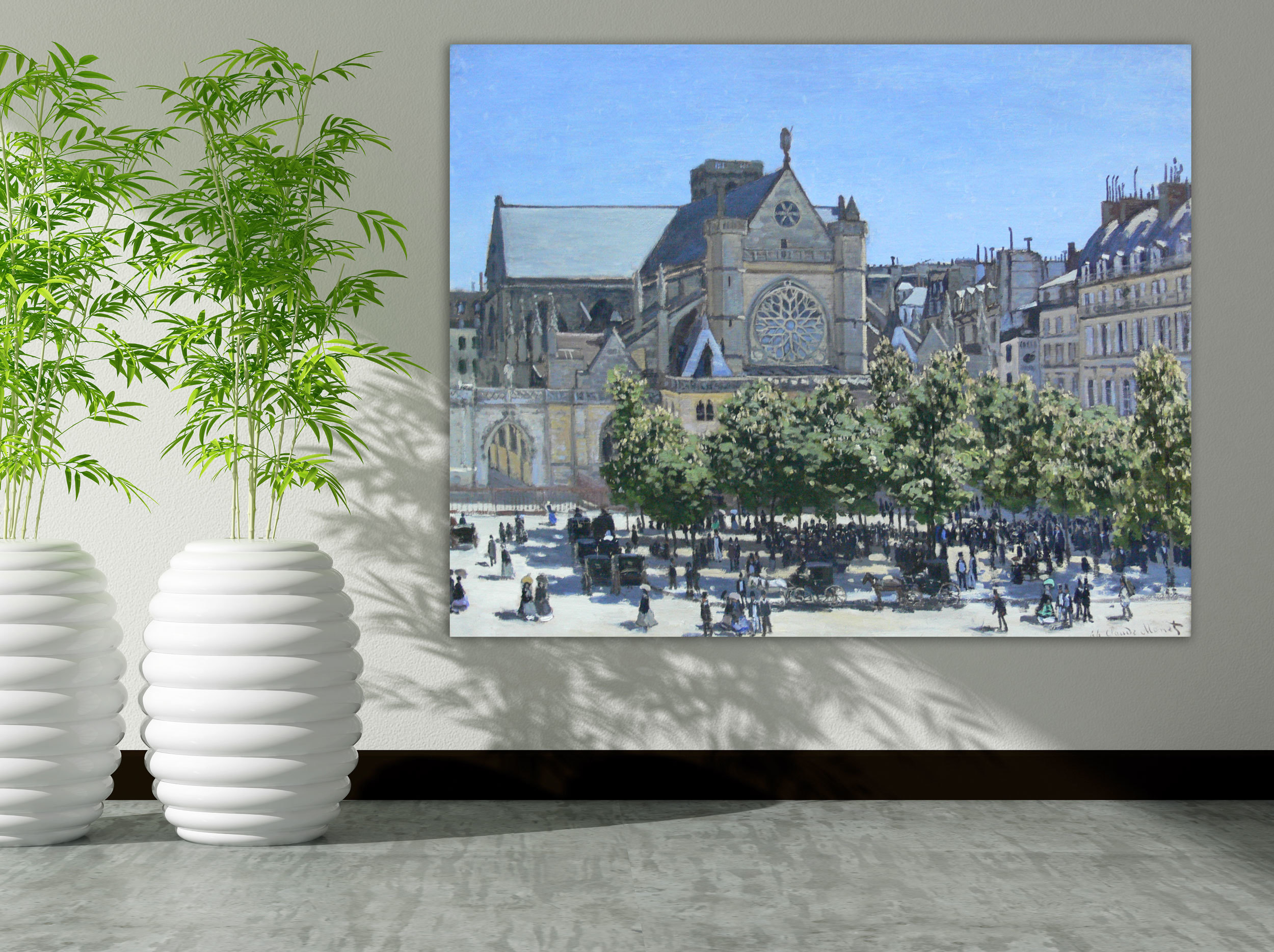 Claude Monet - Saint-Germain-l'Auxerrois Paris, 1867